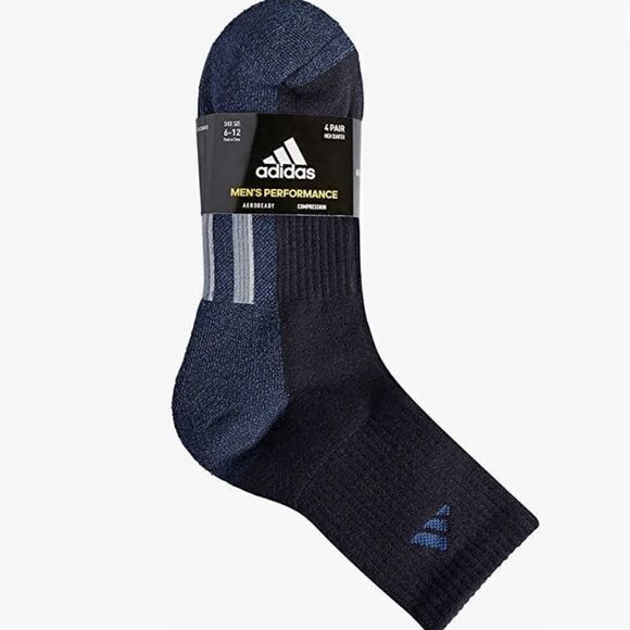 Adidas 4 Pair Performance High Quarter socks - Picture 6 of 6